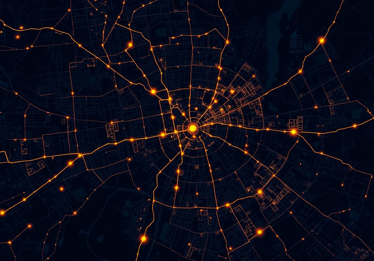 خريطة تخطيط خطوط السير الذكي